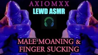 (LEWD ASMR) Male Moaning With Wet Finger Sucking Triggers - Erotic Fantasy JOI