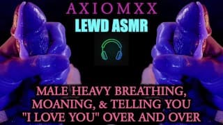 (LEWD ASMR) Heavy Male Breathing, Moaning, & Telling You "I Love You" Over & Over - Erotic JOI