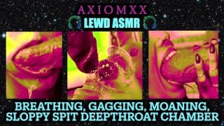 (LEWD ASMR) Gagging Facefucks, Orgasmic Moaning, Sloppy Spit Deepthroats, Heavy Breathing Ambience