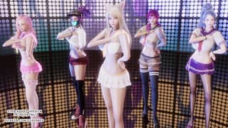 [MMD] Badkiz - Come Closer 性感 Kpop 舞蹈 阿狸 阿卡丽 塞拉芬 凯莎 伊芙琳 英雄联盟 KDA