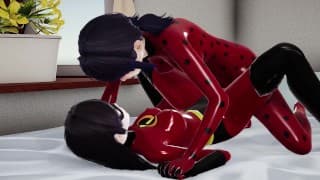 futanari Marinette 瓢虫乱搞超人特工队紫罗兰