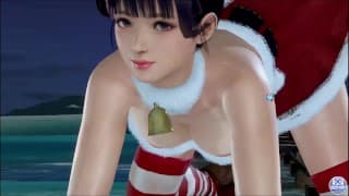 死或生 Xtreme Venus 假期 Koharu 圣诞老人服装 Xmas Nude Mod 粉丝服务 欣赏