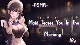 [ASMR][角色扮演]MAid 早上戏弄你 {F4M}