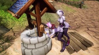 Draenei Futa Fucks Draenei Girl on the Wishing Well | Warcraft Porn Parody