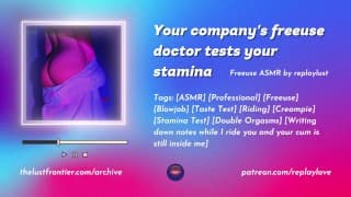 Hot Freeuse 性健康医生测试您的耐力 - ASMR