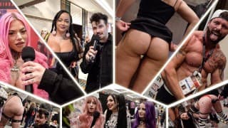 BANGBROS - 2023 年 AVN 奖！这些炙手可热的色情明星会为免费的 Hazheart T 恤做些什么？