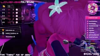 Futa Mistress Rails VR Bunny Girl From Behind On Stream