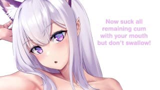 艾米莉亚教你如何吃自己的小吃 Re：Zero Hentai Joi Cei（调教边缘脚宠物游戏）