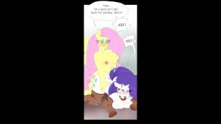 “Futa Fluttershy Put Rarity in Her Place” MLP NSFW 配音演员漫画配音