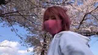 SAKURA 対向車に見られながら弟の車で義理の妹にフェラしてもらう！　口内発射　ザーメン飲ませた！