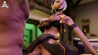 嘘性爱 - Fortnite Hentai 3D 全高清 60 FPS