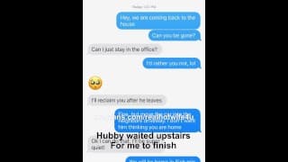 Cuck Hubby 在快速午餐后等待轮到他