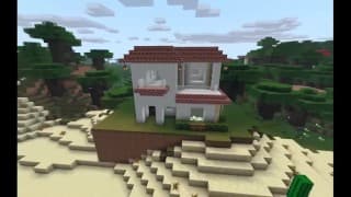 如何在Minecraft中建造一种颜色的别墅