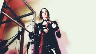 Dominatrix 大屁股摩洛伊斯兰解放阵线情妇 Eva 乳胶 BDSM 独奏恋物癖女神 Leggins 靴子玩具 调教扭结