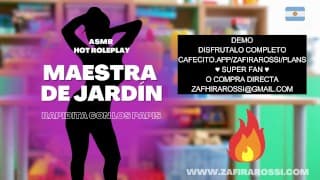 [ASMR HOT ROLEPLAY] L La Maestra De No Puede Evitar Hacer Pasar Al Al Salón De Juegos DEMO