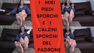 PIEDI SPORCHI E I CALZINI SPORCHI DEL PADRONE (ita) (preview- link on video)