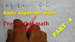 Basic Algebra Math Slove by Bikash Edu Care Episode 8