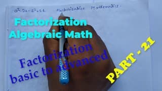 Factorization Math Slove by Bikash Edu Care Episode 21