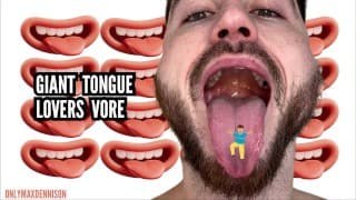 Giant tongue lovers vore