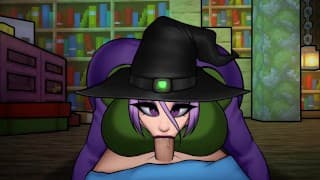 Minecraft Hentai Horny Craft - 第 19 部分 - Witch Dick Sucking By LoveSkySan69