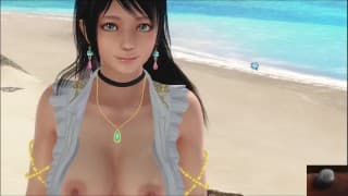 Dead or Alive Xtreme Venus Vacation Patty Monochrome with Outfit Nude Mod 粉丝服务欣赏