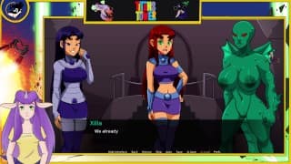 Teen Titans Tower Uncensored Part 1 他妈的外星蜥蜴女王