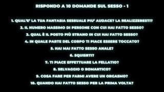 RISPONDO A 10 DOMANDE SUL SESSO - 1 La versione integrale è disponibile nei miei fetish clip store