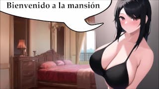 JOI futa, tu nueva ama tiene pene y quiere que se la chupes. En español.