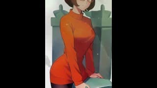 来自史酷比的 Velma Cosplay，她发现只有粉丝泄漏的鸡巴评级是什么