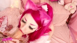 Cosplay Cat Girl 想要你的脂肪多汁负载 POV Suck & Fuck