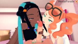 三人行 Nessa x Sonia 口袋妖怪无尽未经审查