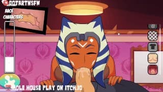 Ahsoka 深喉暨射击邋遢口交无尽 - Hole House