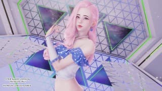 [MMD] JEON SOMI - 快进 Seraphine 性感 Kpop 舞蹈英雄联盟未经审查的无尽