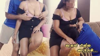 ෆිල්ම් එකක් බල බල හිටපු නෑනා දීපු සැප./ Sri Lankan Step-Sister Cheating Her Husband and Fuck With Me