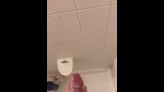 Shower cumshot