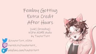 Femboy 下班后获得额外学分 ||NSFW ASMR 角色扮演音频 [breeding] [sub speaker]