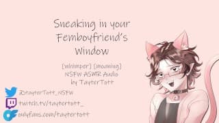 偷偷溜进你femboy男朋友的窗户||NSFW ASMR 角色扮演音频 [呜咽] [呻吟] [M4A]