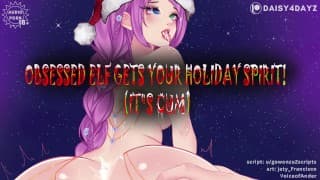 痴迷于精液的精灵在圣诞节耗尽你的鸡巴 [Yandere] [Crazy Horny] [Agressive Fsub] ||音频