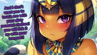 Queen Ankha 让你成为她的隶 Hentai Joi Cei（调教虚拟性爱多重性高潮毛茸茸的锅）