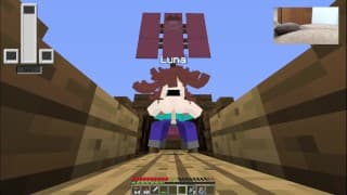 Minecraft 成人色情片 05 - Luna 在船上操她的阴户