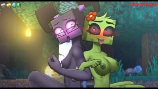 Minecraft 淫荡工艺 - 第 64 部分三人行结局 Endergirl！！由 LoveSkySanHentai 提供