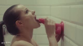 Melisa Mendini Blowjob in shower