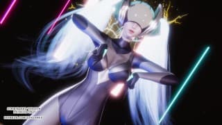 [MMD] INTERGALACTIA - IA GLOWB Dj Sona Hot Dance 英雄联盟未经审查