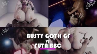 Futa BBC vs Busty Goth GF - 第 2 轮