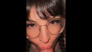 Blowjob deepthroat POV Aya Benetti suce une grosse bite MYM ONLYFANS FRANÇAISE