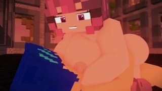 Minecraft Porn Public in Apocalypse World - 女孩设法与这个幸运的家伙快速做爱