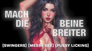 Mein erster Vierer - Wilder Sex mit meiner Frau und zwei Fremden [Erotik Audio Stories]