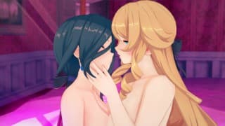 Genshin impact : NAVIA X CLORINDE [ LESBIAN YURI SEX HENTAI R34 ]