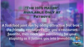 “The Hog Maker”，仅在 Fratboys 有售