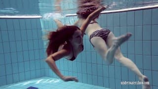 Privsem and Gurchenko naked underwater